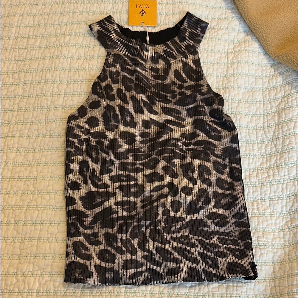 Animal Print Sleeveless Top